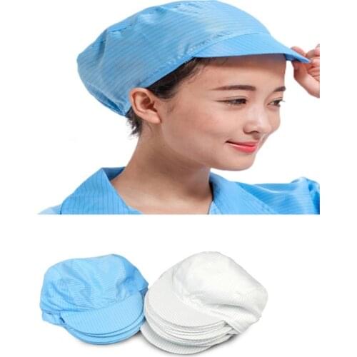 Anti-static Hat Factory Outlet Anti-Static Safety Cleanroom Hats Dustproof Clean Room Protective Electronics Factory Work Cap