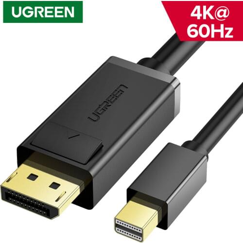 Ugreen Thunderbolt 1/2 Mini Displayport to DisplayPort 1.2 Cable Adapter Mini DP to DP Converter for Macbook Pro Air Projector