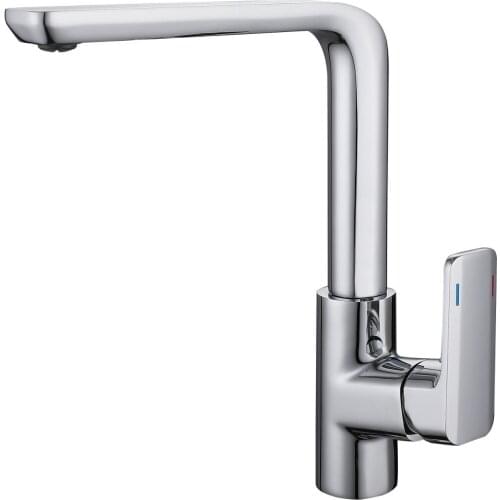 KAIPING High Quality Brass Kitchen Faucet Brushed Process Swivel Basin Faucet 360 Degree Rotation Hot & Cold W Factory wholesale