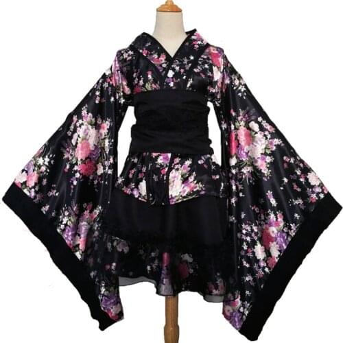 Shanghai Story Womens Printing Kimono Dress Short Style Party Dress