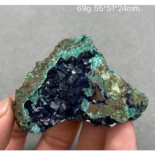100% Natural beautiful Azurite and Malachite symbiotic mineral specimen crystal Stones and crystals Healing crystal