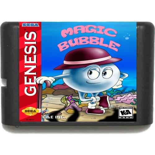 Magicl Bubble 16 bit MD Game Card For Sega Mega Drive For Genesis