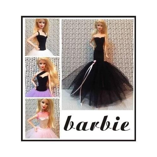 2016 New Arrival Fashion Evening Dress For Barbie Doll,DIY gifts for girls toys,DIY wedding dress for barbie doll
