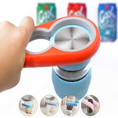 4 in 1 Handy Anti-slip Can Lid Screw Opener for Pop/Beer Bottle Jar Opener Kitchen Twist Tool