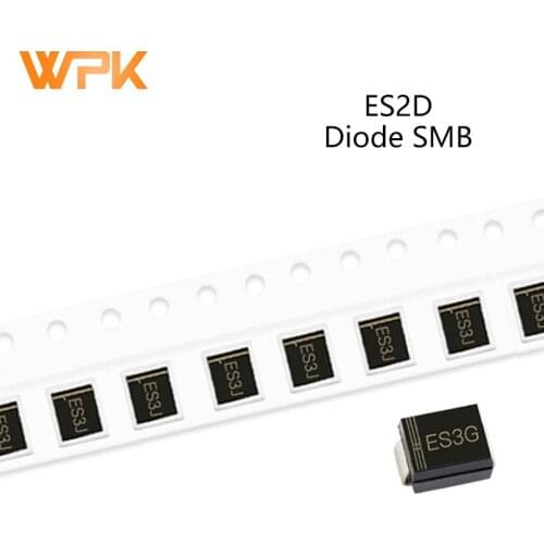 50Pcs SMD Fast Rectifier Diodes DO-214AA ES3D ES3JBF ES2G ES3J ES2J ES2D ES3G 1A 2A 50V 100V 150V 200V 300V 400V 600V 1000V SMB