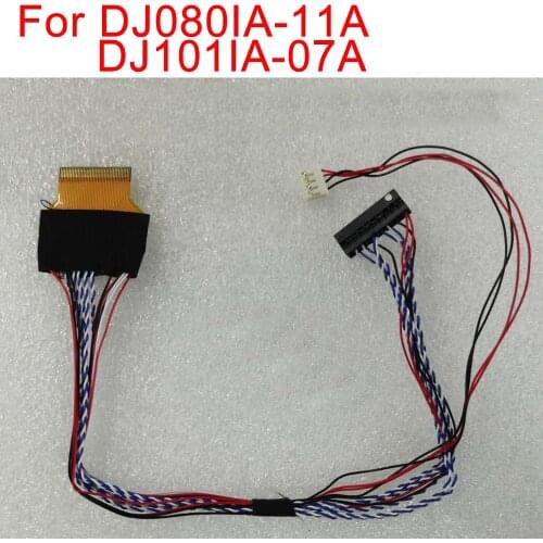 8/10.1 inch I-PEX 20647-040E-01 1ch 6/8bit 40pins LVDS Cable For DJ080IA-11A DJ101IA-07A LED Screen Panel Cable lvds cable 0.5