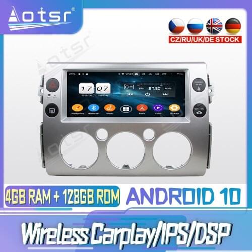 Android 10 PX6 128G For TOYOTA FJ cruiser 2007-2017 DVD GPS Navigation Auto Radio Stereo Video Multimedia Player HeadUnit 2din