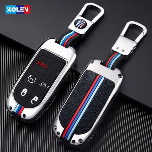 Zinc alloy Car Remote Key Cover Case Shell Fob For Jeep Renegade Grand Dodge Ram 1500 Journey Charger Dart Challenger Chrysler