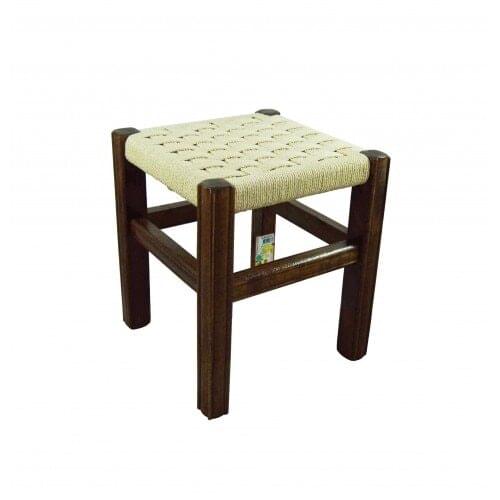 SAMPURHCASE Wood Stool Straw Braided 33 Cm 8569S