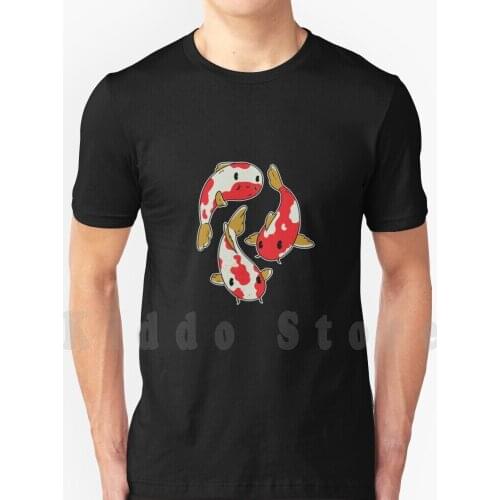 Koi T Shirt Diy Big Size 100% Cotton Japanese Koi Sakura Koi Koi Carp Koi Pictures Koi Fish Koi Drawing Cool Koi