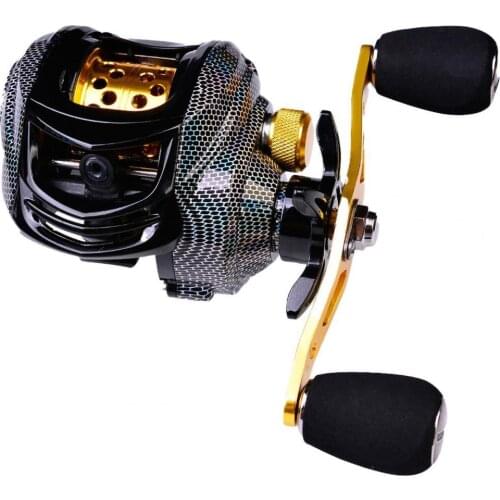 Baitcast Reel Streamlined Shape Magnetic Brake Metal Powerful Spinning Casting Line Wheel Practical Spinning Reel For Fishing