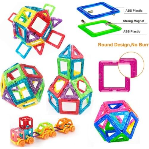 Mini Size Construction Magnetic Blocks Magnet Designer Set Modeling & Building Toys Assembly Bricks Children Educational Toys