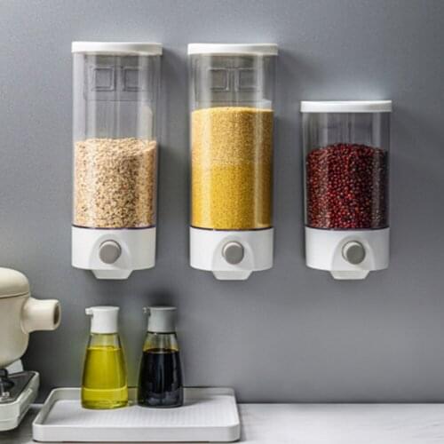 Food Storage Box Kitchen Wall-Mounted Storage Tank Plastic Container Storage Food Storage Airtight Container Box Accessories