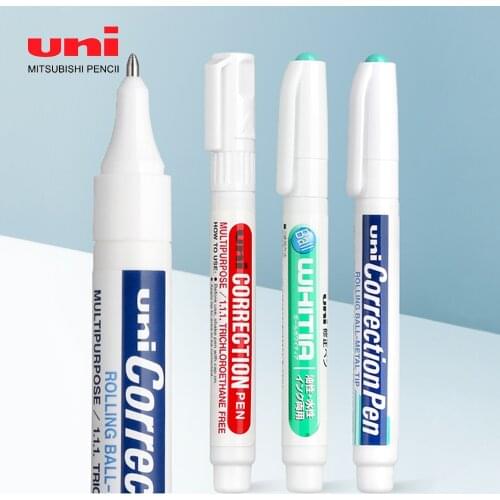 UNI Correction Pen CLP-300/80 Hand-painted White Highlight Pen Correction Fluid Quick-drying Student Steel Head/plastic Head