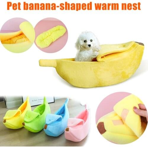 Cartoon Style Cute Cat Litter Kennel Pet Litter Banana Boat Nest Teddy Pomeranian Chinchilla Hamster Available in All Seasons
