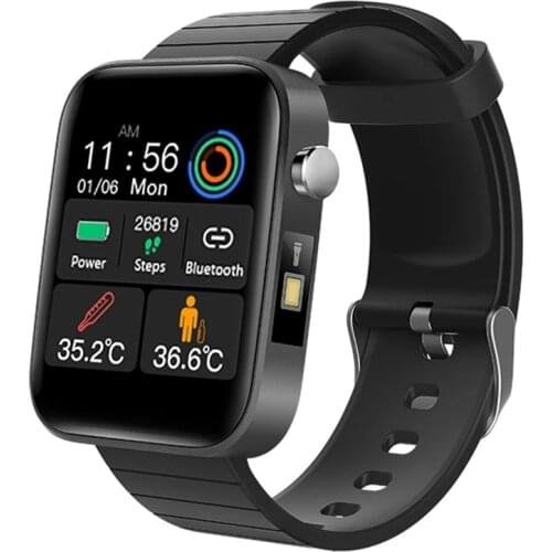 T68 Plus Men Women Sports Business Smart Watch Body Temperature Measure Heart Rate Blood Pressure Monitor Smartwatch For Phones