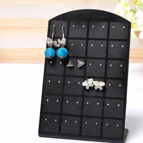 24/48/72 Holes Plastic Jewelry Earrings Organizer Holder Display Stand Rack Earrings Storage Box Utility Jewelry Display stand