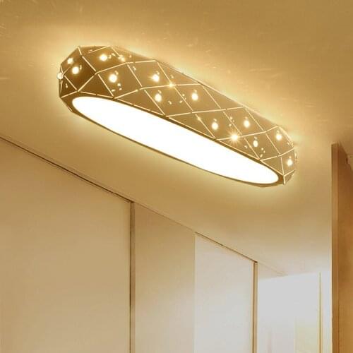 Rectangular LED dining room long strip front desk modern simple entrance aisle led ceiling lamp LO849