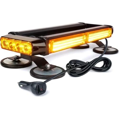 Section 96 w Motor Double Row The COB2 Escorting Flashing Lights Led Light Truck Suction DingGang Warning Lamp Light in All Dire