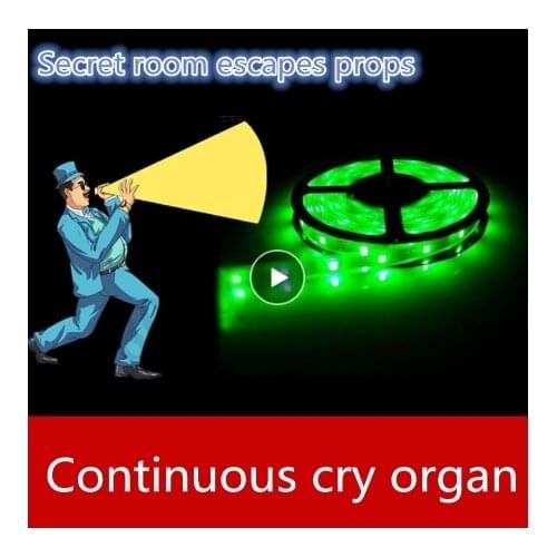 Real life games escape room props Decibels unlock Scream cry shout organ unlock props takagism game escape room game