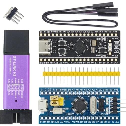 ST-LINK V2 Simulator Download Programmer STM32F103C8T6 ARM STM32 Minimum System Development Board STM32F4 STM32F401 STM32F411