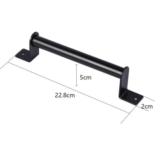 Steel Sliding Barn Door Handle 9 Inch for Cabinet Cupboard Interior Door, Black