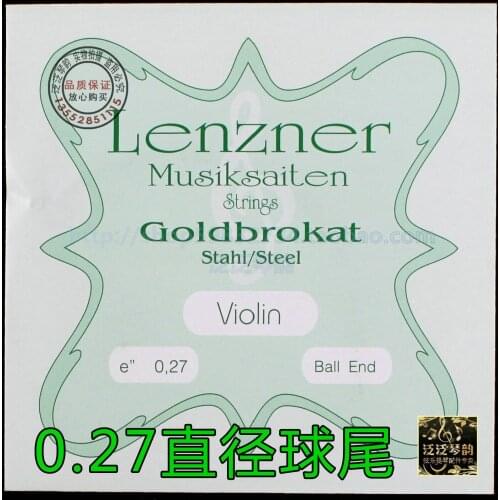 Violin String , material steel Lenzner violin e string ball diameter 0.27 ball