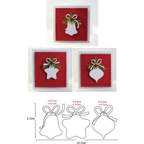 Metal dies Christmas Ornament Pendant Embossing Cutting Dies DIY Scrapbooking dies Album Paper Card Making Decoration Craft Dies