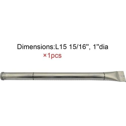 BBQ Parts Gas Grill Replacement 15.9 Inch (40.4cm) Stainless Steel Burner