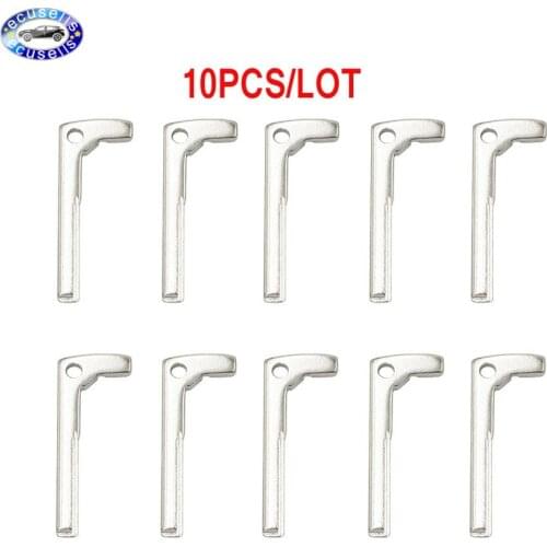 10PCS* New Replacement Smart Chrome Remote Car Fob Key Blade Insert for Benz A E S G CLK SLK ML Class after 2010 uncut key blade