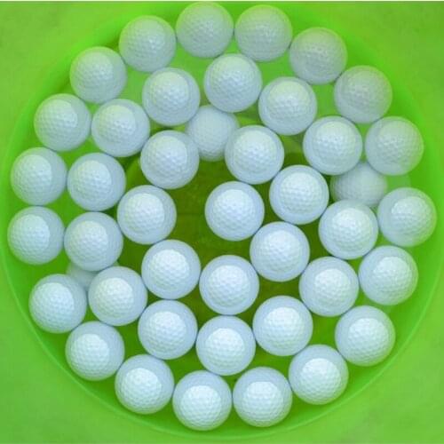 2Pcs White Indoor Outdoor Training Practice Golf Sports Elastic Golf Balls New Golf Practice Balls Golf Accessories