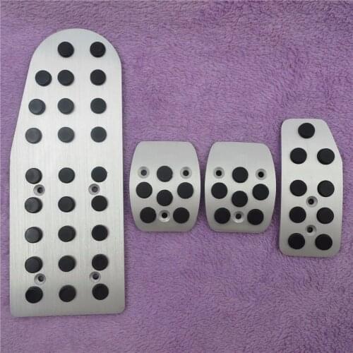 DEE Car Accessories For Suzuki Swift 2006-2012 New Sport Aluminium Foot Pedal Rest Plate Speed MT/AT Plate pads cover Stickers