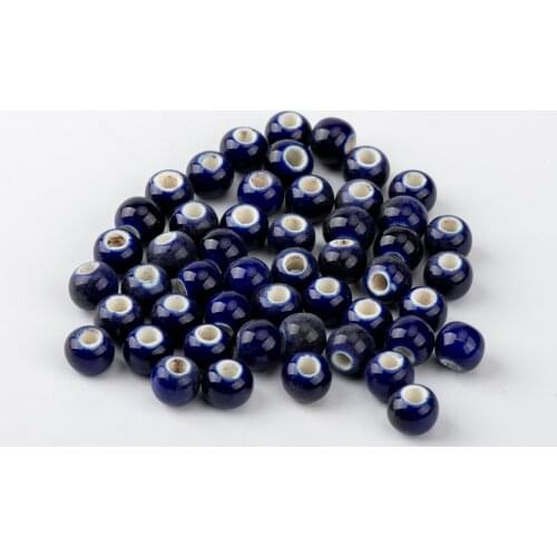 6# 100pcs 6mm Standard Bead Quality Ceramic Beads For Necklace Making Sell By Bags Jewlery&Accessories Ceramics Beads #A512C