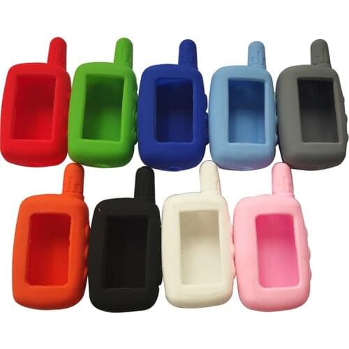 5PCS A9 Case Silicone Case For Starline A6 A9 A8 Keychain Car Key Burglar Alarm Keychain Cover Shell Auto Key Case Protector