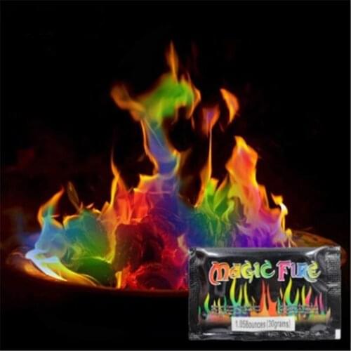 Coloured Flames Mystical Fire Bonfire Professional Magicians Illusion Pyrotechnics Party Beach Bonfire Firework Supplies