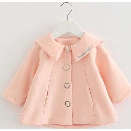 Newborn Baby Girls Coats Jackets Princess Kids Infant Cotton Outerwear Long Sleeve Infant Overcoat Baby Girl Clothing
