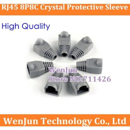 DHL / EMS Free Shipping RJ45 Plug Cap Boot Cat5 Cat5e Cat6 Network Connector RJ 45 Ethernet Cable Protective Sleeve