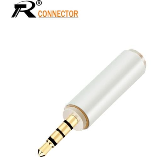 Connector 1PCS Gold 2.5 mm Male to 3.5 mm Female audio Stereo Adapter Plug Converter Headphone jack HOT SALE