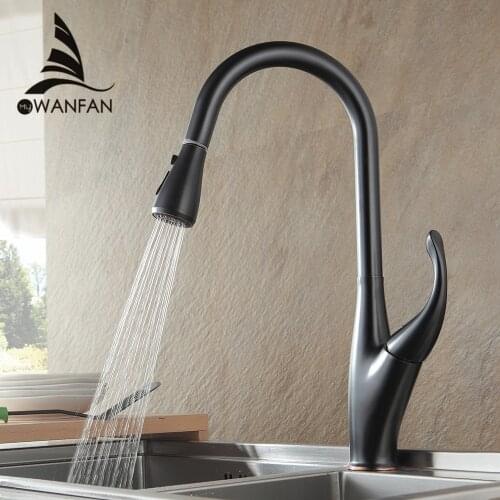 Kitchen Faucets Silver Single Handle Pull Out Kitchen Tap Single Hole Handle Swivel 360 Degree Water Mixer Tap Mixer Tap 866001
