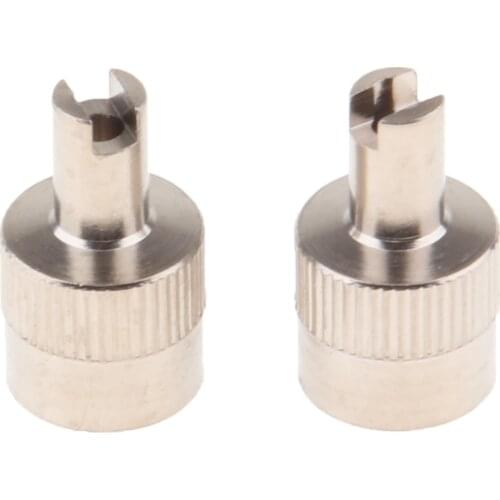 Metal Slotted Head Valve Stem Caps & Core Remover Tool Motorcycle / Car