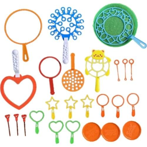 26Pcs Bubble Wand Set Bubble Stick Creative Bubble Maker Toy Outdoor Activity Funny Gift Toys