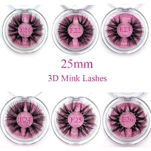 Mikiwi 25 mm Mink Eyelashes Fluffy Lashes Makeup Wholesale Cruelty Free 3d EyeLash Dramatic Messy Curl Long False Eyelashes