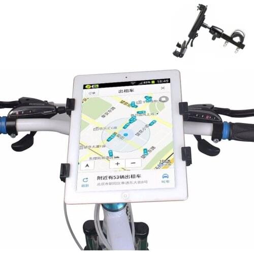 Tablet PC stand base aluminum alloy 360 degree rotation for 7-10.1 inch PC GPS installation Bicycle General Motorcycle