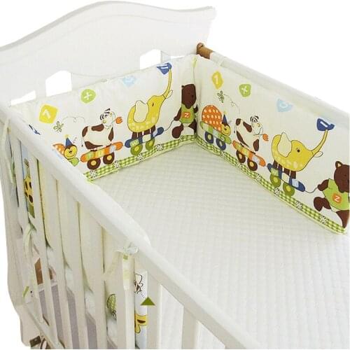 Cotton Linens Baby Safe Bumpers In Crib One-piece Cushion for Baby Bed Guardrail Newborns Cot Bedding 180*30cm Nordic Room Decor