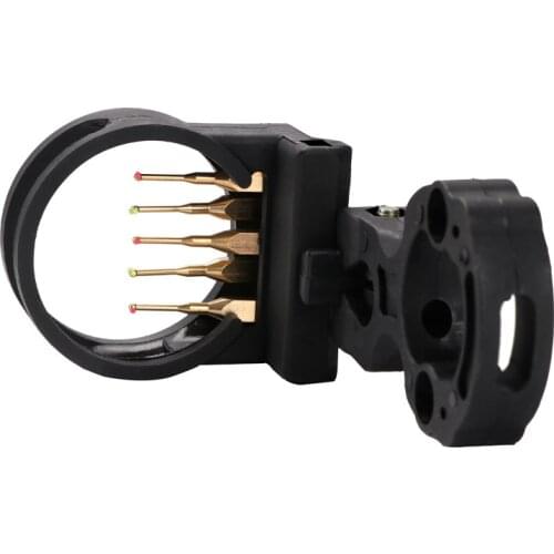 Bow Arrow Five-Pin Aiming Recurve Bow Straights Draw Bow Composite Sights Hunting Sight Kit Hunt Bow Accessories Outdoor Tools