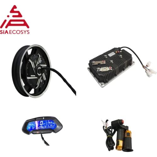 QS motor 273 17*3.5inch 8000W V3 120KPH BLDC In Wheel Hub Motor Motor Kits with KLS72601-8080H Controllerfor Electric Motorcycle