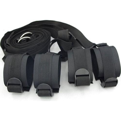 Sex Handcuffs Bdsm Bondage Erotic Under Bed BDSM Bondage Restraint Strap System Sex Toys for Adults Wrists & Ankle Cuffs gifts