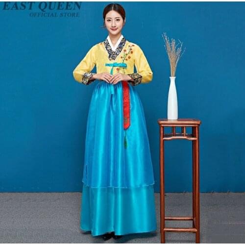Korean traditional dress hanbok korean wedding dance dress clothing Palace Oriantal Dance Costume For Stage FF945
