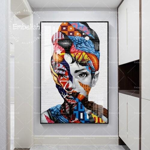 Embelish Watercolor Abstract Woman Portrait Wall Pictures HD Print On Canvas Oil Paintings For Living Room Home Decor Posters