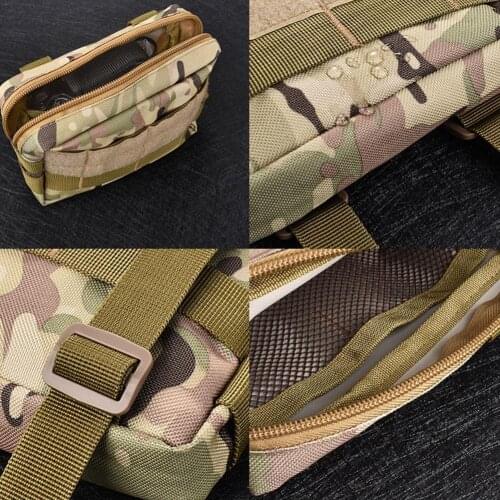 Military EDC Molle Pouch Mesh Tools Accessory Pouches Hunting Tactical Bags R2X2 Waist Flashlight Outdoor Pocket Magazine O8Y7